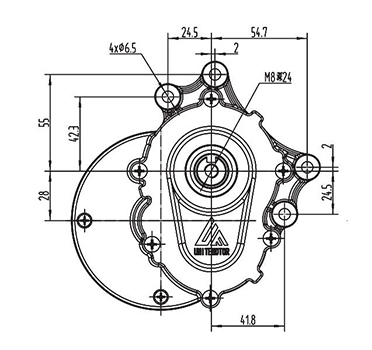 Moteur d'entraînement 250W (2800 RPM), moteur à balais PMDC ZD101AZ2