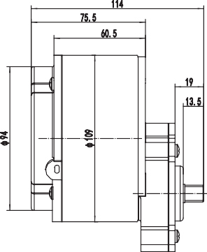 Moteur d'entraînement - à déplacement horizontal 450W, moteur à balais PMDC ZD109AZ5