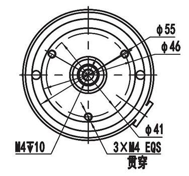 Moteur de direction assistée 120W (3200±8% RPM), moteur à balais PMDC ZD063AX