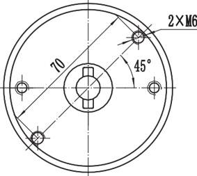 Moteur d'entraînement 250-500W, moteur à balais PMDC ZD083A1