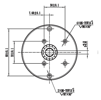 Moteur de direction assistée 200W (3200±8% RPM), moteur à balais PMDC ZD089AX