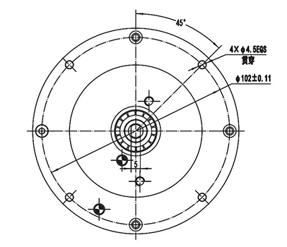 Moteur de direction assistée 200W (3200±8% RPM), moteur à balais PMDC ZD089AX