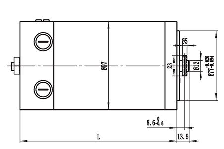 Moteur d'entraînement 500-600W, moteur à balais PMDC ZD097A1