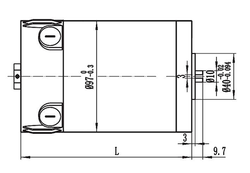 Moteur d'entraînement 400-500W, moteur à balais PMDC ZD097B1