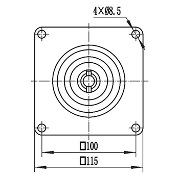Moteur d'entraînement 400-800W, moteur à balais PMDC ZD116A1