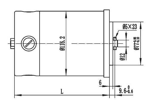 Moteur d'entraînement 400-800W, moteur à balais PMDC ZD116A1