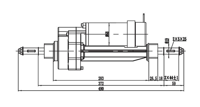 Moteur d'entraînement 180-250W, moteur à balais PMDC HQ068B1