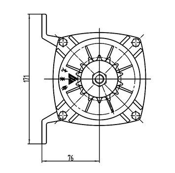 Moteur d'entraînement 350-750W, Moteur sans balais PMDC TF120AHF