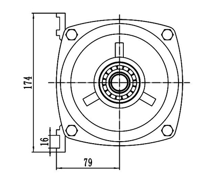 Moteur d'entraînement 1200-1800W, Moteur sans balais PMDC TF133AHF