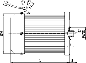 Moteur d'entraînement 1000-1200W, Moteur sans balais PMDC TF133BH