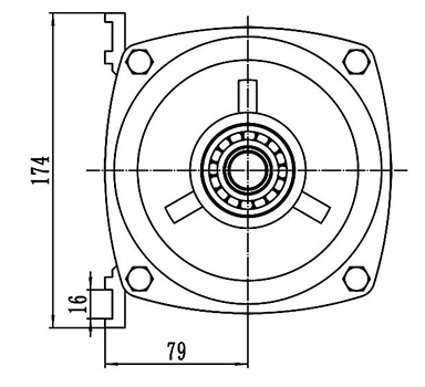 Moteur d'entraînement 1000-1200W, Moteur sans balais PMDC TF133BH