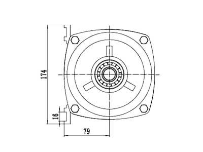 Moteur d'entraînement 1000-1200W, Moteur sans balais PMDC TF133BHF