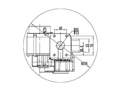 Ensemble moteur 500W (Moteur sans balais PMDC) TZ090AH1-JS13S