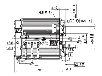 Moteur de Traction 35000W, Moteur Sans Balais PMDC TR300A