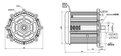 Moteur de Traction 23000W, Moteur Sans Balais PMDC TR260BXF