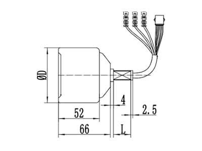 Moteur d'entraînement 60-100W, Moteur sans balais PMDC GF043AH