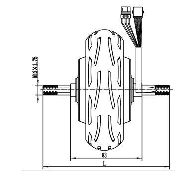 Moteur d'entraînement 150W, Moteur sans balais PMDC GF075AQH1