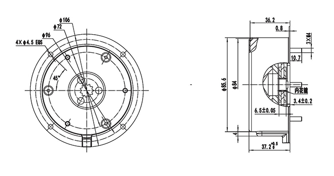 Frein électromagnétique, Freins de sécurité (8.0 Nm) DZ084B1
